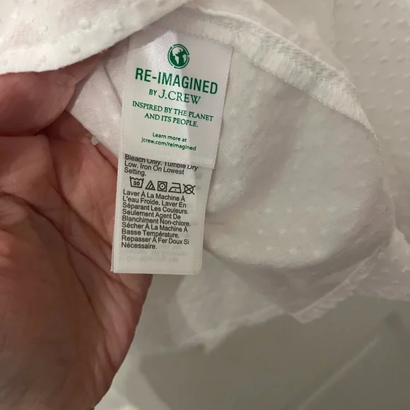 J Crew • Women's White Blouse - Picture 6 of 7